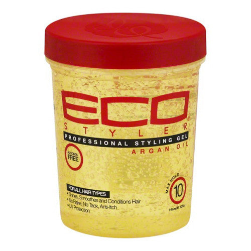 Eco Styler Professional Hair Styling Gel with Argan Oil, 10 Max Hold, 32 Oz